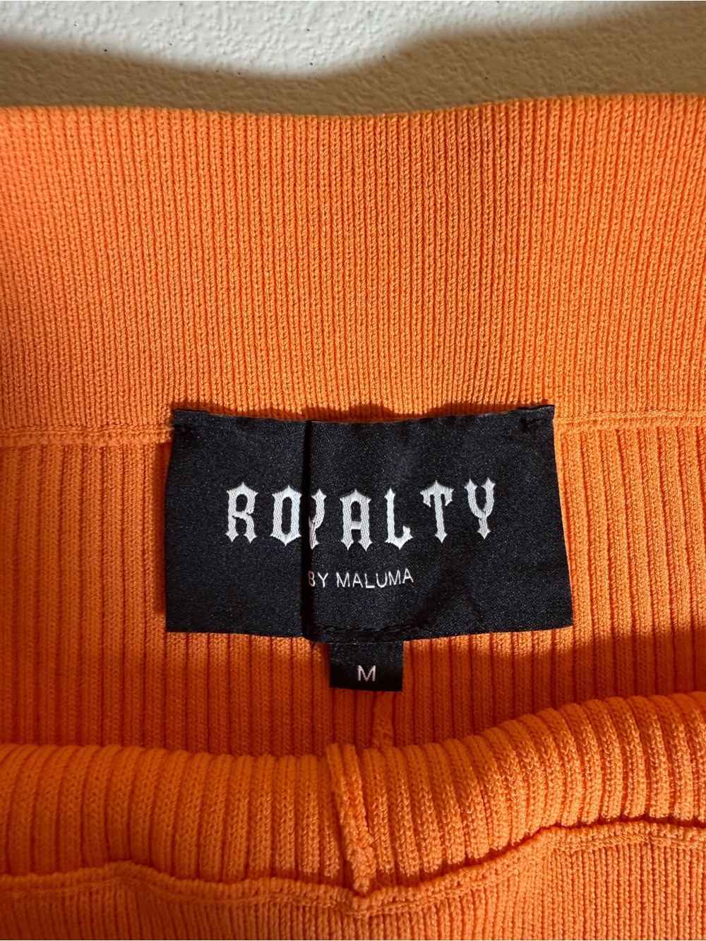 Royalty by Maluma Size Medium High-Rise Split-Slit Flare Pants in Orange - Picture 7 of 16